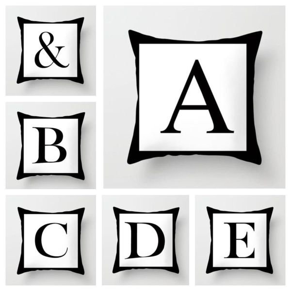 cushion/decorative pillow black white letter sofa decorative 45*45cm kids room decor english alphabet polyester case home cushion cover
cushion/decorative pillow black white letter sofa decorative 45*45cm kids room decor english alphabet polyester case home cushion cover