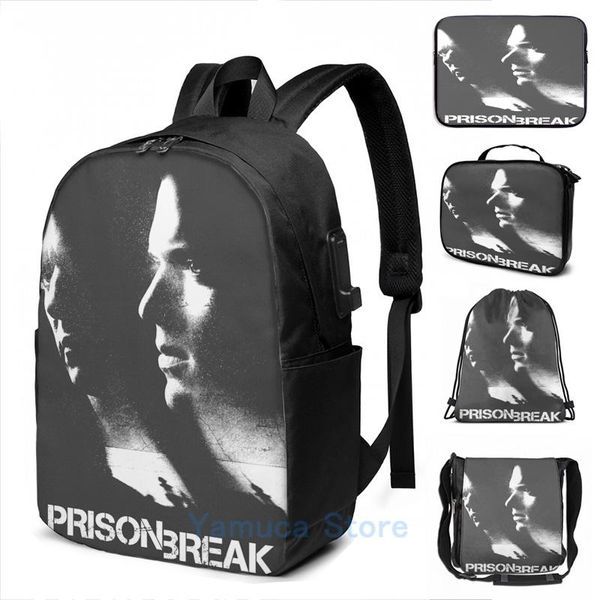 backpack funny graphic print prison break usb charge men school bags women bag travel laptop
backpack funny graphic print prison break usb charge men school bags women bag travel laptop