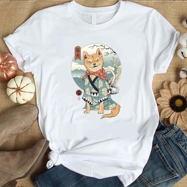 women's t-shirt shiba inu t shirt women harajuku short sleeve korean style tshirt fashion tees, White
women's t-shirt shiba inu t shirt women harajuku short sleeve korean style tshirt fashion tees, White