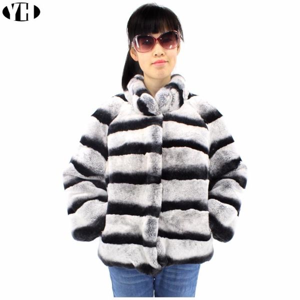 women's fur & faux women warm coat soft thick real rex jacket lady fashion chinchilla outerwear customized plus size, Black
women's fur & faux women warm coat soft thick real rex jacket lady fashion chinchilla outerwear customized plus size, Black