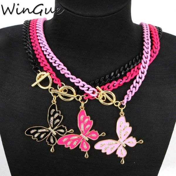 pendant necklaces trendy multicolor charm gold curb chain choker necklace for women chunky enamel butterfly 2021 trend jewelry, Silver
pendant necklaces trendy multicolor charm gold curb chain choker necklace for women chunky enamel butterfly 2021 trend jewelry, Silver