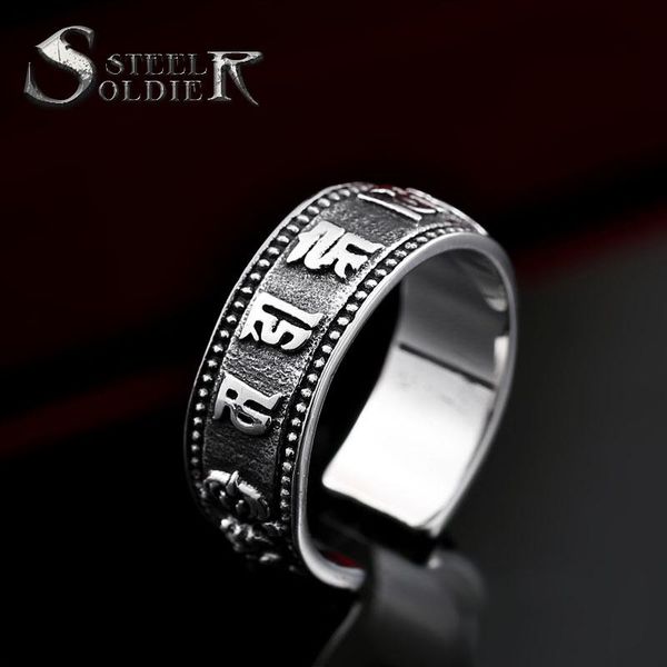steel soldier stainless men buddhist sutra ring opening 316l jewelry cluster rings, Golden;silver
steel soldier stainless men buddhist sutra ring opening 316l jewelry cluster rings, Golden;silver