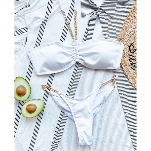 new halter ribbed bikini women swimwear female swimsuit two-pieces bikini set metal chain bather bathing suit swim k2799
new halter ribbed bikini women swimwear female swimsuit two-pieces bikini set metal chain bather bathing suit swim k2799