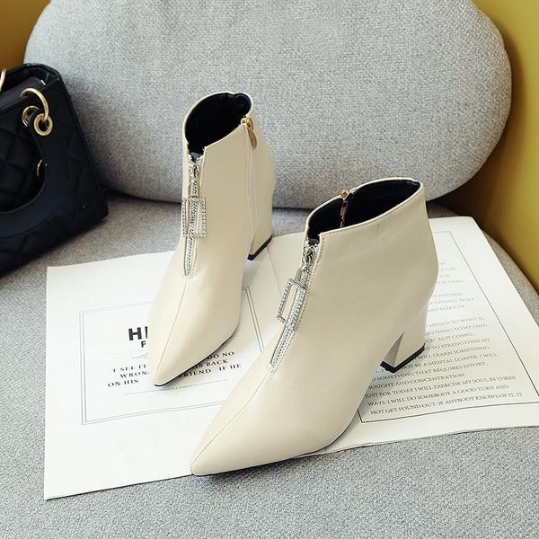 boots pointed women spring and autumn single 2021 british style patent leather square with small women's u23-96, Black
boots pointed women spring and autumn single 2021 british style patent leather square with small women's u23-96, Black
