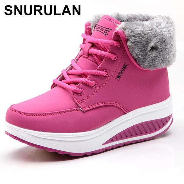 boots snurulan fashion fur warm ankle women lace up short plush female snow pu leather platform winter shoes womane156, Black
boots snurulan fashion fur warm ankle women lace up short plush female snow pu leather platform winter shoes womane156, Black