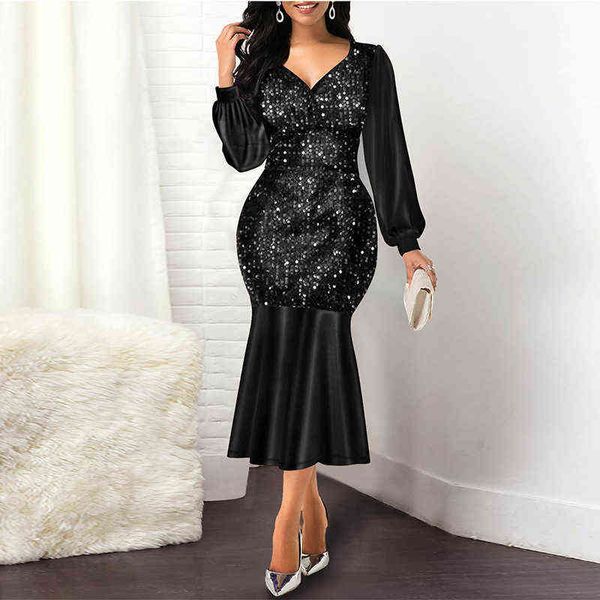 fashion sequin patchwork bodycon party dress women v neck slim long dress spring autumn elegant ladies long sleeve dresses y1204, Black;gray
fashion sequin patchwork bodycon party dress women v neck slim long dress spring autumn elegant ladies long sleeve dresses y1204, Black;gray