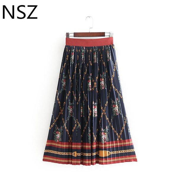 skirts women floral chain print pleated skirt elastic waist a-line female casual loose retro midi faldas mujer, Black
skirts women floral chain print pleated skirt elastic waist a-line female casual loose retro midi faldas mujer, Black