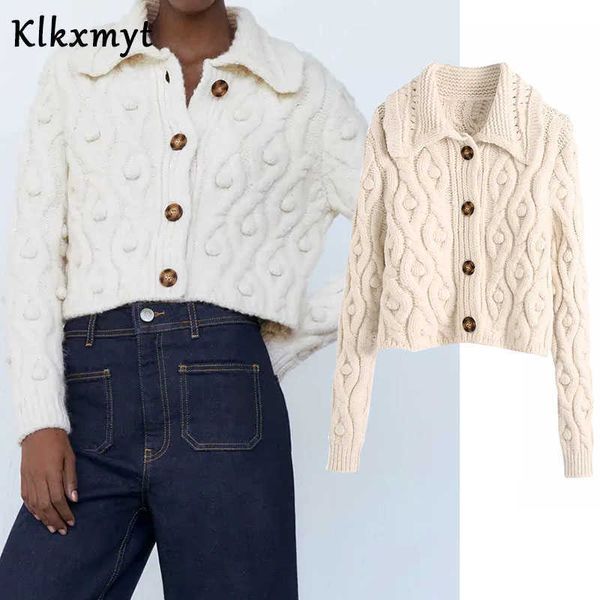 klkxmyt women fashion pompoms cropped knitted za cardigan sweater vintage long sleeve button-up female outerwear chic tos 210527, White
klkxmyt women fashion pompoms cropped knitted za cardigan sweater vintage long sleeve button-up female outerwear chic tos 210527, White