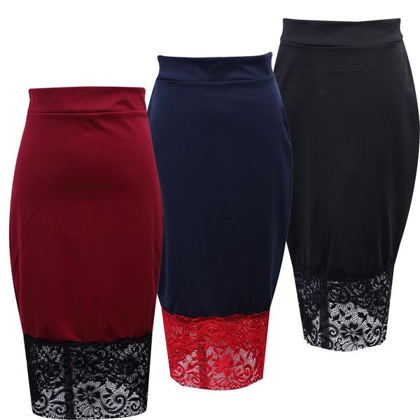 skirts hirigin fashion women basic comfort stretch cotton lace hem elastic high waist knee midi pencil hip skirt, Black
skirts hirigin fashion women basic comfort stretch cotton lace hem elastic high waist knee midi pencil hip skirt, Black