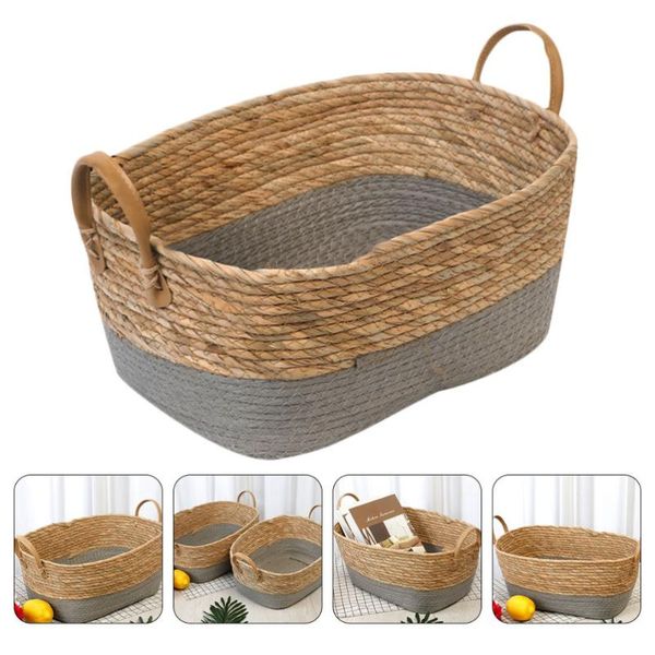 storage baskets 1pc household wicker-woven basket dessert for home 
storage baskets 1pc household wicker-woven basket dessert for home