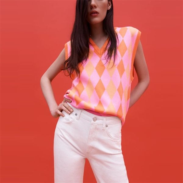 knit argyle vest women v neck sleeveless cute spring sweater female fashion loose vintage pink pullover 210524, Black;white
knit argyle vest women v neck sleeveless cute spring sweater female fashion loose vintage pink pullover 210524, Black;white