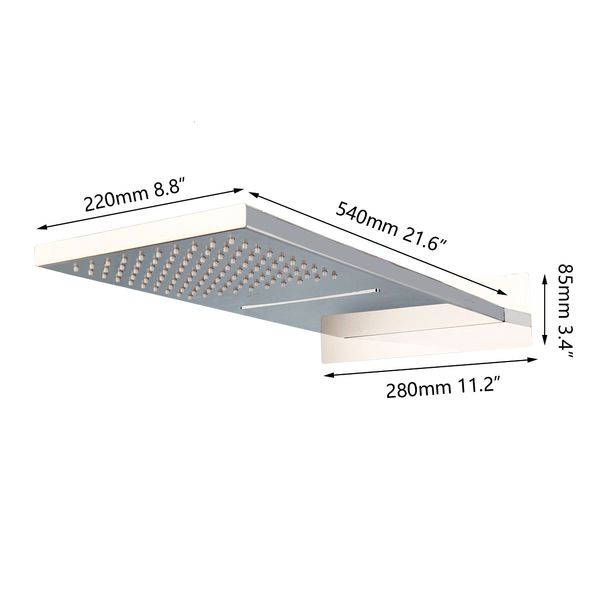 other faucets, showers & accs square solid brass ultra-thin head bathroom waterfall rainfall rain wall mounted d9sn
other faucets, showers & accs square solid brass ultra-thin head bathroom waterfall rainfall rain wall mounted d9sn