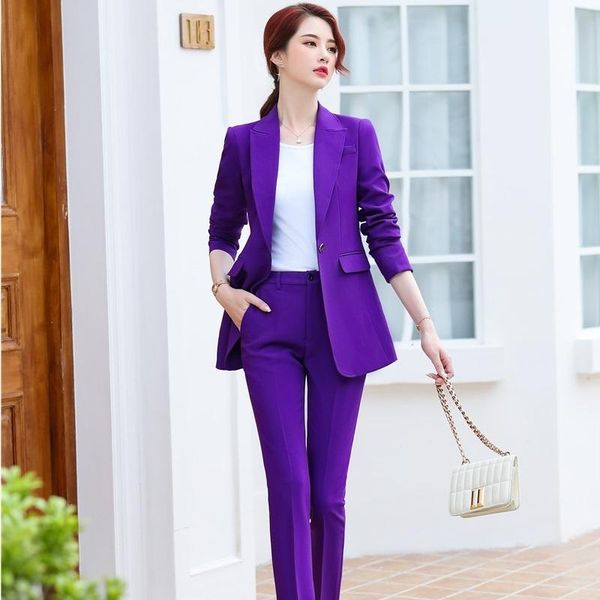 women's two piece pants fall winter women blazer and 2 suit ol styles fashion jacket coat blaser with belt formal professional trouser, White
women's two piece pants fall winter women blazer and 2 suit ol styles fashion jacket coat blaser with belt formal professional trouser, White