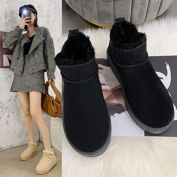 boots 2021 snow women's winter all-match korean short tube flat bread shoes student plus velvet cotton, Black
boots 2021 snow women's winter all-match korean short tube flat bread shoes student plus velvet cotton, Black