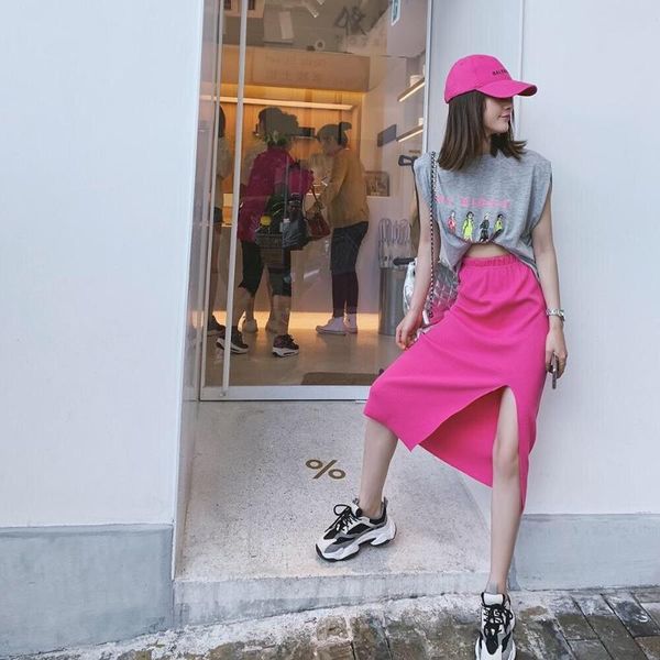 skirts women summer thin knitted split candy color high waist casual a-line skirt, Black
skirts women summer thin knitted split candy color high waist casual a-line skirt, Black
