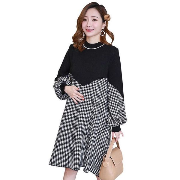 autumn maternity dress long sleeve patchwork plaid clothes for pregnant women 2021 fashion pregnancy dresses, White
autumn maternity dress long sleeve patchwork plaid clothes for pregnant women 2021 fashion pregnancy dresses, White