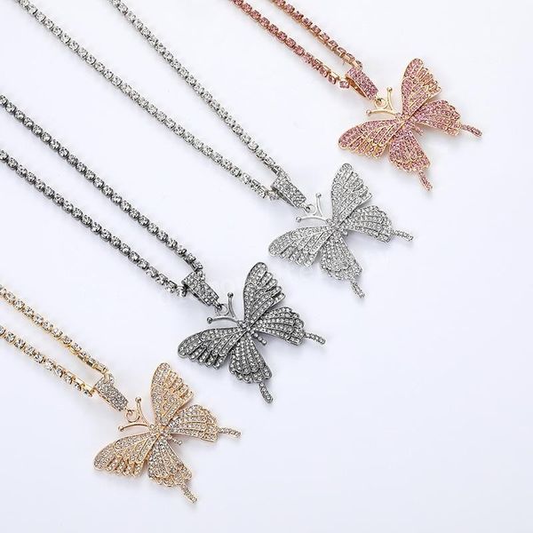 women butterfly pendant necklaces party jewelry luxury iced out tennis chains gold pink silver gun black fashion crystal rhinestone animal a
women butterfly pendant necklaces party jewelry luxury iced out tennis chains gold pink silver gun black fashion crystal rhinestone animal a