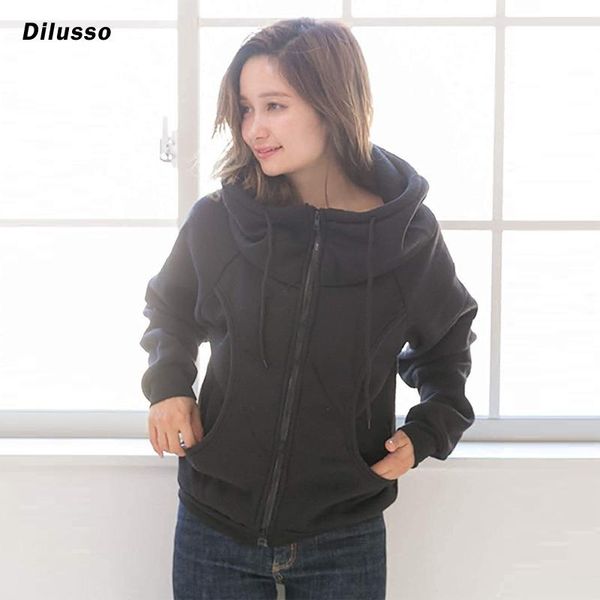 women's hoodies & sweatshirts fashion winter solid colors zipper long sleeve hooded casual drawstring pullover streetwear#35, Black
women's hoodies & sweatshirts fashion winter solid colors zipper long sleeve hooded casual drawstring pullover streetwear#35, Black