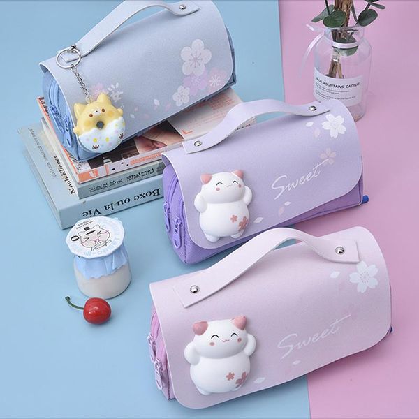 pencil cases large capacity case kawaii canvas double layer pen brushes pouch bag portable box gifts supplies school
pencil cases large capacity case kawaii canvas double layer pen brushes pouch bag portable box gifts supplies school