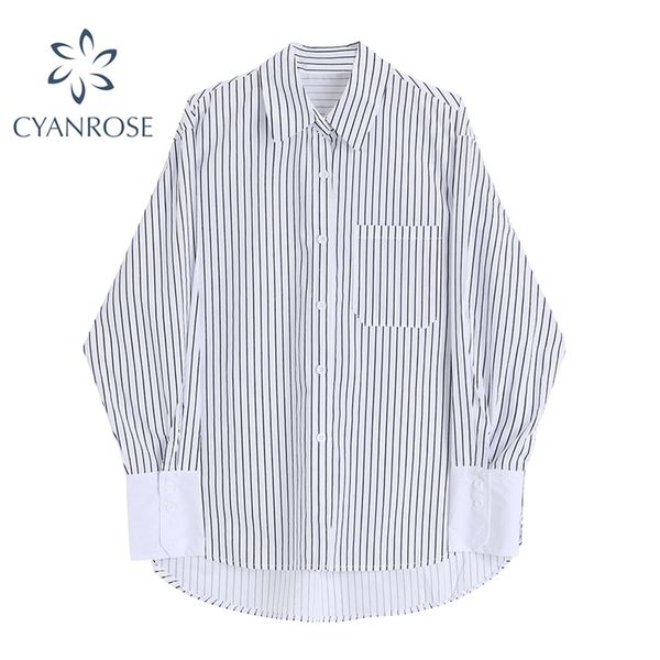 striped bf oversized women's blouses office lady elegant shirts female ol harajuku cardigan lantern long sleeve ins 210430, White
striped bf oversized women's blouses office lady elegant shirts female ol harajuku cardigan lantern long sleeve ins 210430, White
