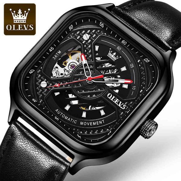 olevs hollow automatic clock man leather fashion business waterproof men sports skeleton mechanical clocks relogio masculino, Slivery;brown
olevs hollow automatic clock man leather fashion business waterproof men sports skeleton mechanical clocks relogio masculino, Slivery;brown