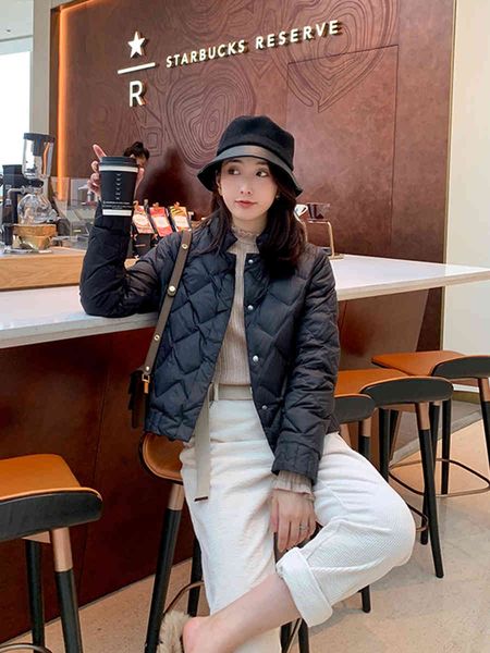 wonder rhombus pattern 90 white duck high street down jackets lightweight short jacket outwears 210510, Black
wonder rhombus pattern 90 white duck high street down jackets lightweight short jacket outwears 210510, Black