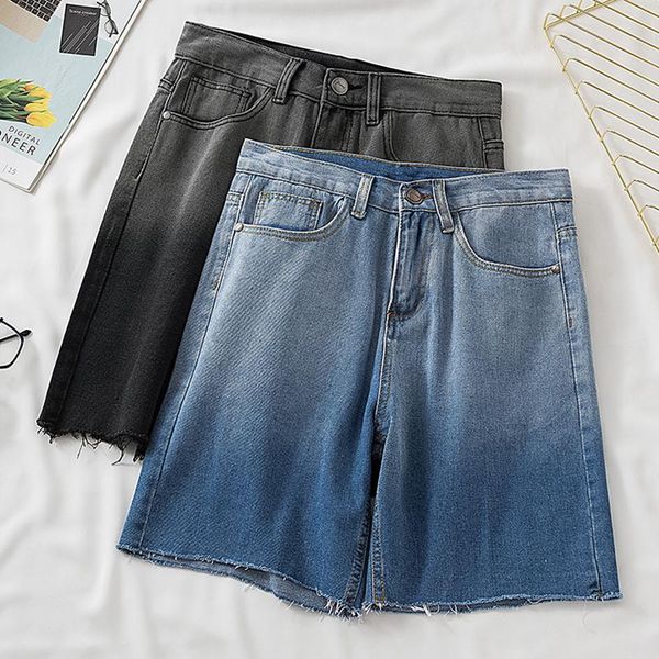summer women's denim shorts high-waist pants large size straight short jeans leg tassels fashion panelled, Blue
summer women's denim shorts high-waist pants large size straight short jeans leg tassels fashion panelled, Blue