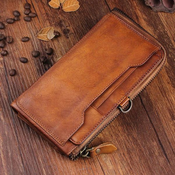 wallets vintage leather men's wallet, multi-card long zipper ultra-thin wallet, Red;black
wallets vintage leather men's wallet, multi-card long zipper ultra-thin wallet, Red;black