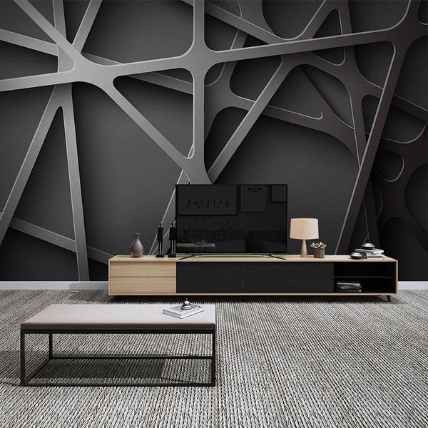 wallpapers custom po wall painting 3d creative geometric black grey art wallpaper modern living room bedroom interior design mural
wallpapers custom po wall painting 3d creative geometric black grey art wallpaper modern living room bedroom interior design mural