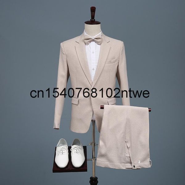 men's suit slim chorus dress host's performance suits & blazers, White;black
men's suit slim chorus dress host's performance suits & blazers, White;black