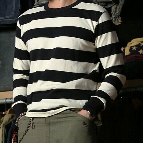 men's hoodies & sweatshirts o-neck striped printed long sleeve sweatshirt autumn fashion casual trend pullover top, Black
men's hoodies & sweatshirts o-neck striped printed long sleeve sweatshirt autumn fashion casual trend pullover top, Black