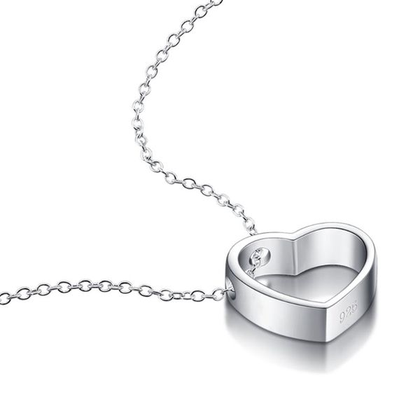chains fashion solid 925 sterling silver heart pendant elegant simple for woman necklace brand charm jewelry
chains fashion solid 925 sterling silver heart pendant elegant simple for woman necklace brand charm jewelry