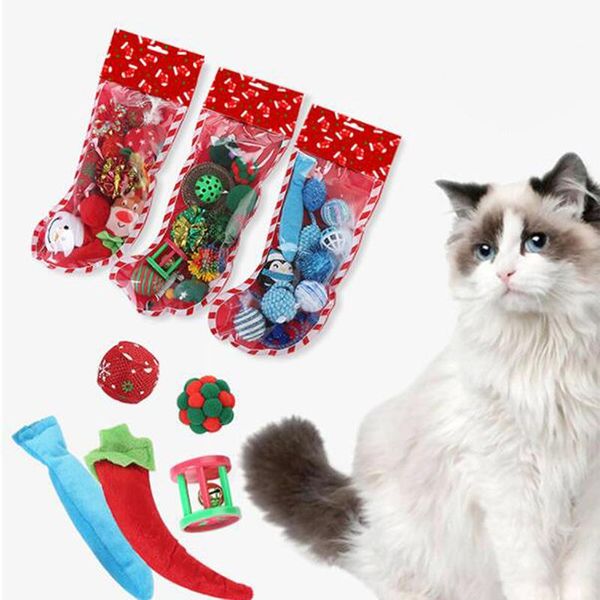 cat toys pet toy christmas combination funny playing for cats colorful plush sock packing
cat toys pet toy christmas combination funny playing for cats colorful plush sock packing