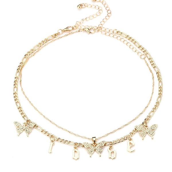 gold color silver chain butterlfy letters love pendant necklace double-layer choker women jewelry accessories necklaces
gold color silver chain butterlfy letters love pendant necklace double-layer choker women jewelry accessories necklaces