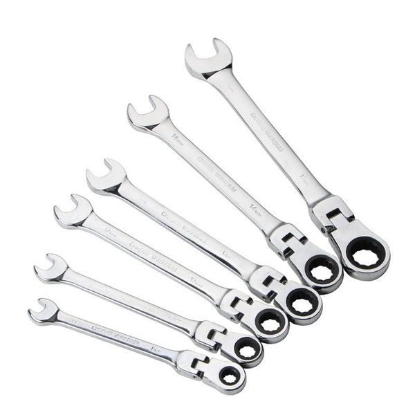 hand tools 6pcs 8-17mm flexible head wrench double keys set 72 teeth ratchet spanner combination open end wrenches auto repair
hand tools 6pcs 8-17mm flexible head wrench double keys set 72 teeth ratchet spanner combination open end wrenches auto repair