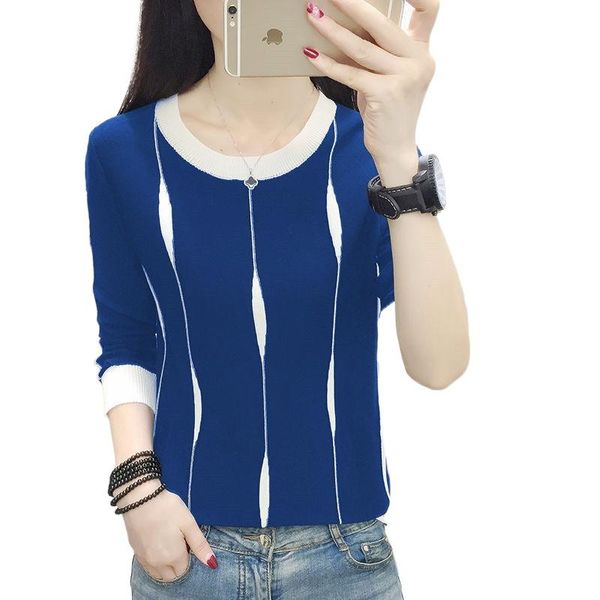 men's t-shirts 2021 spring and autumn loose thin large stripe round neck short knitted bottomed shirt women's long sleeve sweater, White;black
men's t-shirts 2021 spring and autumn loose thin large stripe round neck short knitted bottomed shirt women's long sleeve sweater, White;black