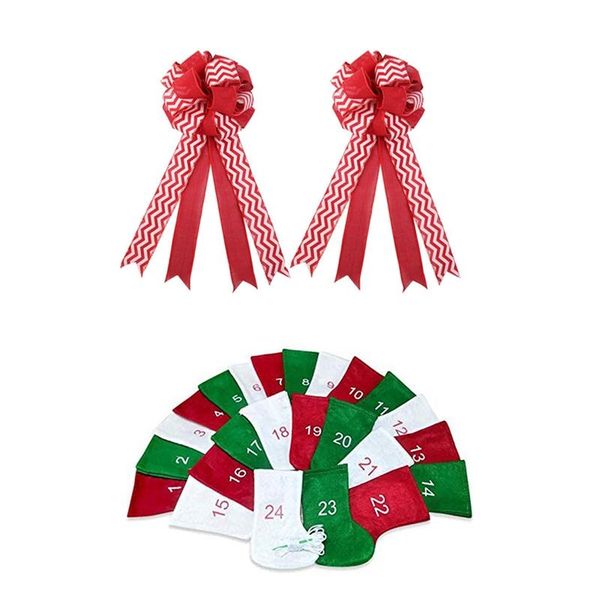 christmas decorations 2 pack tree er bow red decoration with 24 mini stockings bulk 5.9inch
christmas decorations 2 pack tree er bow red decoration with 24 mini stockings bulk 5.9inch