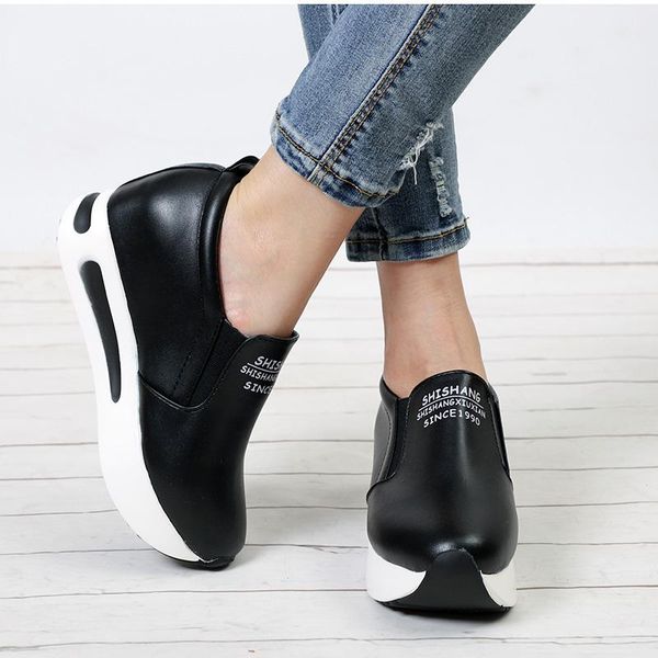 dress shoes autumn women creepers increasing height women's casual slip on moccasins platform woman elastic band footwear, Black
dress shoes autumn women creepers increasing height women's casual slip on moccasins platform woman elastic band footwear, Black