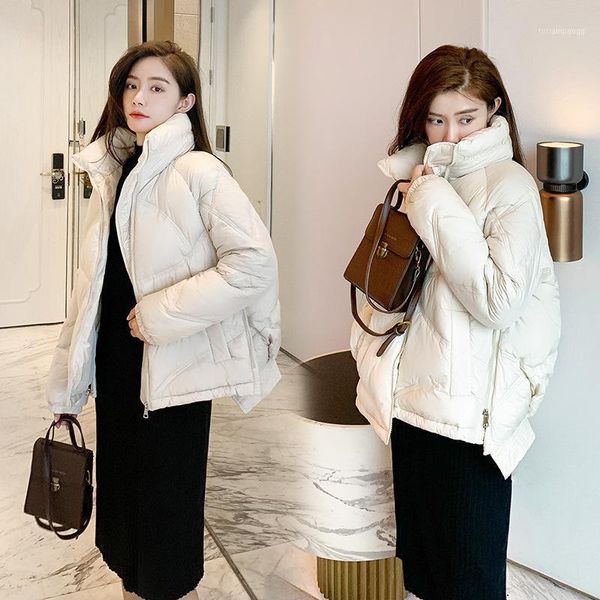 women's winter jacket temperament korean woman parkas mid-length slim down jacke stand collar loose female bread coat1, Black
women's winter jacket temperament korean woman parkas mid-length slim down jacke stand collar loose female bread coat1, Black