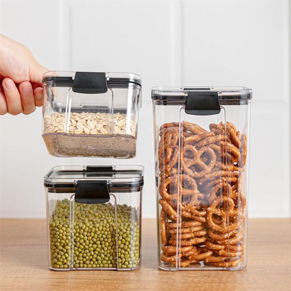 storage bottles & jars 1pc box transparent sealed bottle kitchen grain containers square nut snack dried grains tank
storage bottles & jars 1pc box transparent sealed bottle kitchen grain containers square nut snack dried grains tank