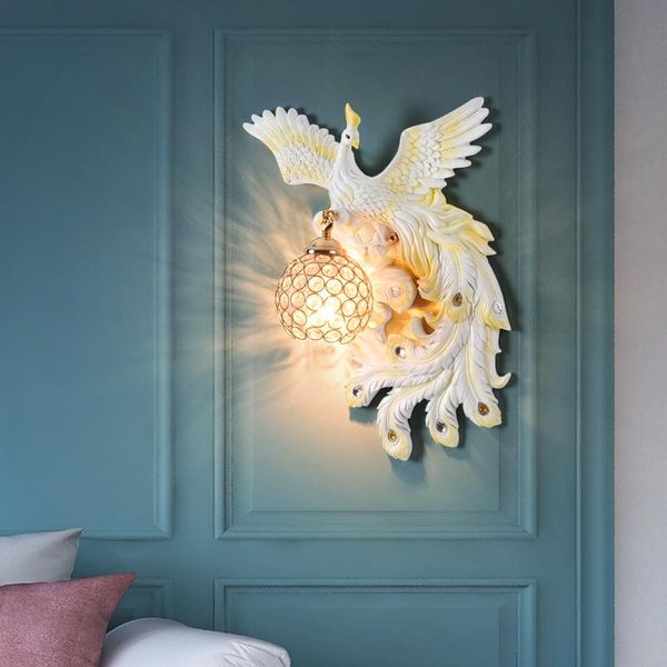 wall lamps european retro lamp peacock lights home lusters crystal shade bedside resin sconces indoor lighting fixtures
wall lamps european retro lamp peacock lights home lusters crystal shade bedside resin sconces indoor lighting fixtures
