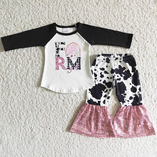 kids designer clothes girl set farm fashion baby girls clothing long sleeve sequins bell bottom pants boutique toddler outfits wholesale kid, White
kids designer clothes girl set farm fashion baby girls clothing long sleeve sequins bell bottom pants boutique toddler outfits wholesale kid, White