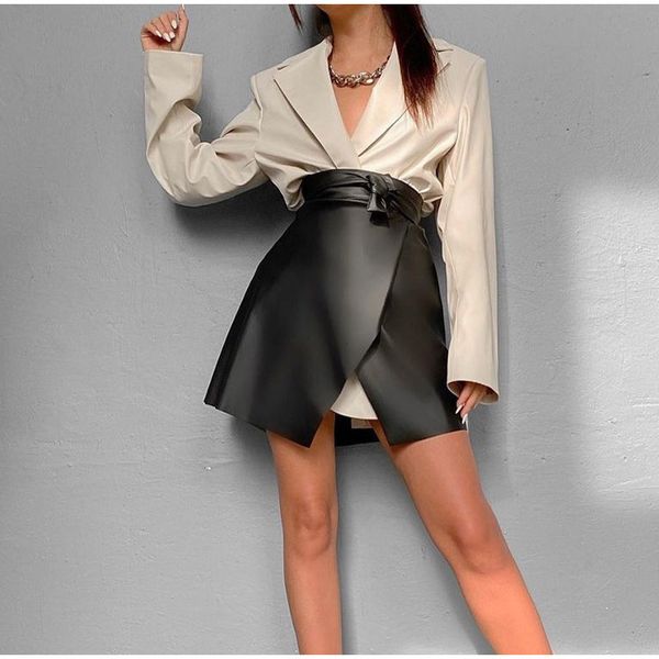 skirts irregular pu leather womens mini lace up high waist female skirt black solid streetwear casual ladies bottom dqod
skirts irregular pu leather womens mini lace up high waist female skirt black solid streetwear casual ladies bottom dqod