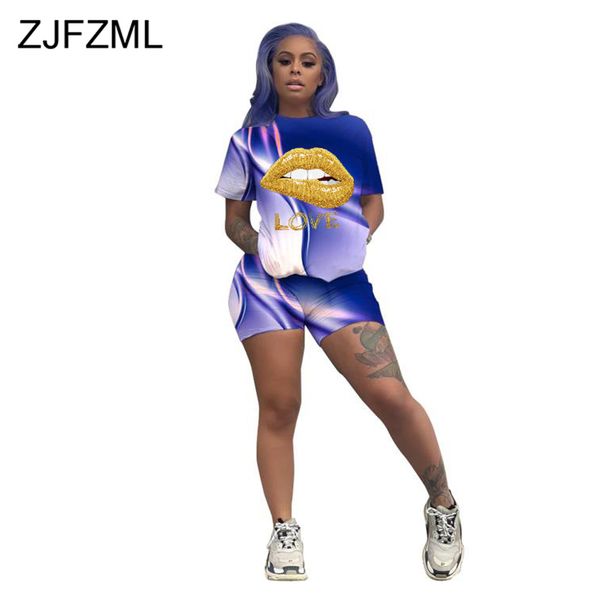 casual two piece set summer outfit for women mouth lip letter print short sleeve t-shirt slim fit biker short gradient sweatsuit 210520, White
casual two piece set summer outfit for women mouth lip letter print short sleeve t-shirt slim fit biker short gradient sweatsuit 210520, White