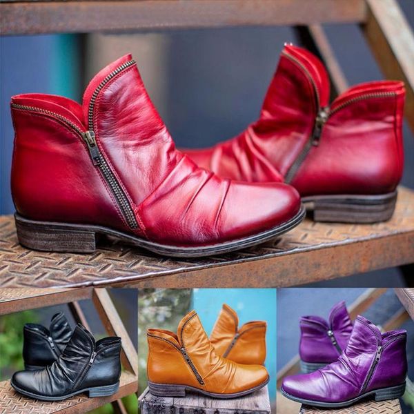 boots women's fashion casual retro leather autumn winter solid color short ankle zipper non-slip cowhide ladies shoes, Black
boots women's fashion casual retro leather autumn winter solid color short ankle zipper non-slip cowhide ladies shoes, Black