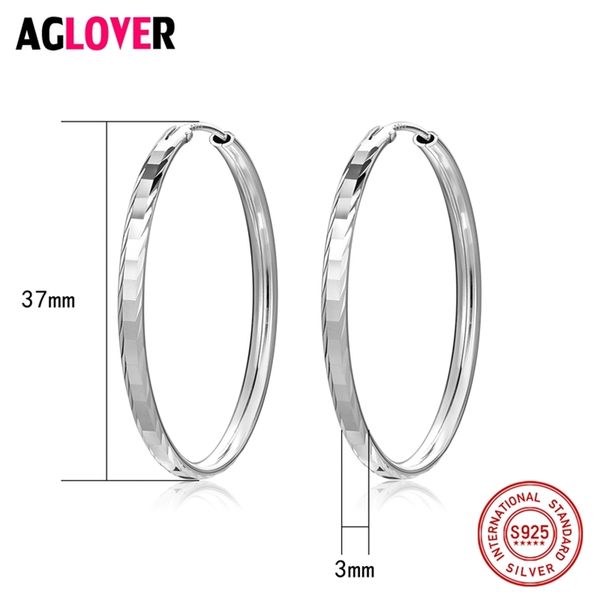 aglover silver 925 jewelry 925 sterling silver classic luxury trendy rhombus circle charm 37mm hoop earrings for women gift, Golden;silver
aglover silver 925 jewelry 925 sterling silver classic luxury trendy rhombus circle charm 37mm hoop earrings for women gift, Golden;silver