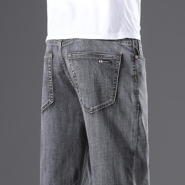 men's jeans 2021 summer classic fashion smoky gray stretch large size loose wide-leg high-waist casual trousers male brand slim pants, Blue
men's jeans 2021 summer classic fashion smoky gray stretch large size loose wide-leg high-waist casual trousers male brand slim pants, Blue