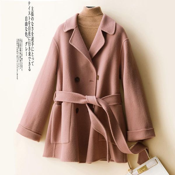 women's wool & blends women jacket thick ladies woolen coats warm overcoat parka fashion long sleeve 100% merino autumn winter, Black
women's wool & blends women jacket thick ladies woolen coats warm overcoat parka fashion long sleeve 100% merino autumn winter, Black