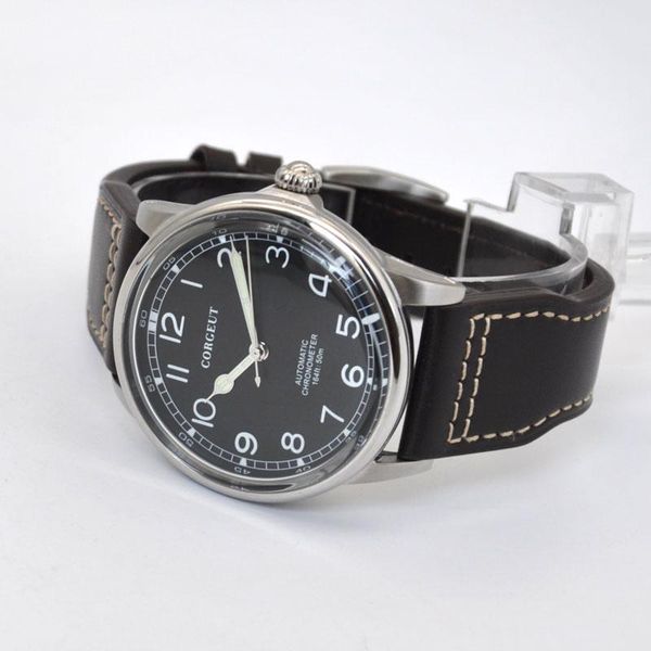 wristwatches mens watch 41mm black dial miyota automatic movement silver 316l stainless steel case green luminous waterproof men, Slivery;brown
wristwatches mens watch 41mm black dial miyota automatic movement silver 316l stainless steel case green luminous waterproof men, Slivery;brown