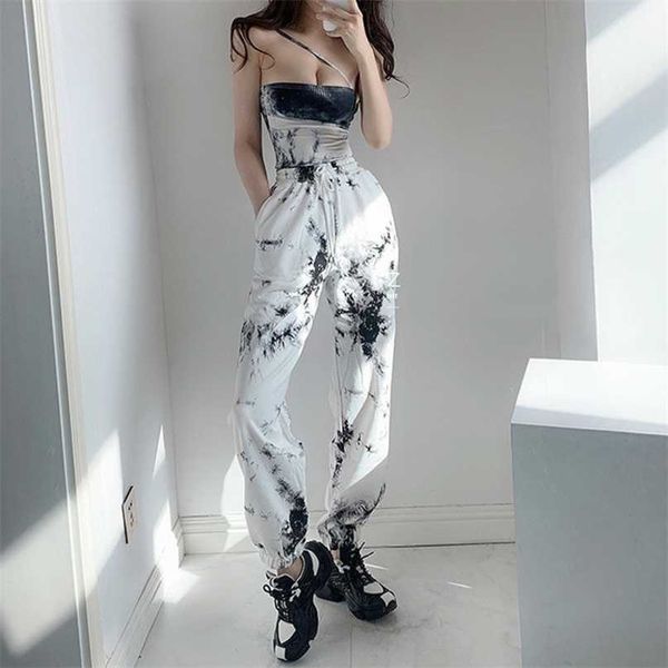 summer spring fashion street loose high waist tie dye sports casual drawstring pants cotton trousers qai9 211007, Black;white
summer spring fashion street loose high waist tie dye sports casual drawstring pants cotton trousers qai9 211007, Black;white